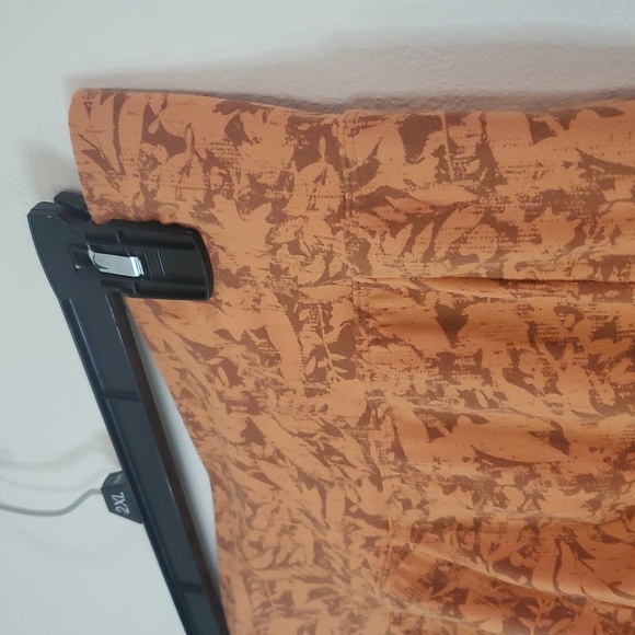 REI CoOp Take Your Time 7/8 Leggings Size Large Orange Super Soft Side Pockets - Picture 6 of 11